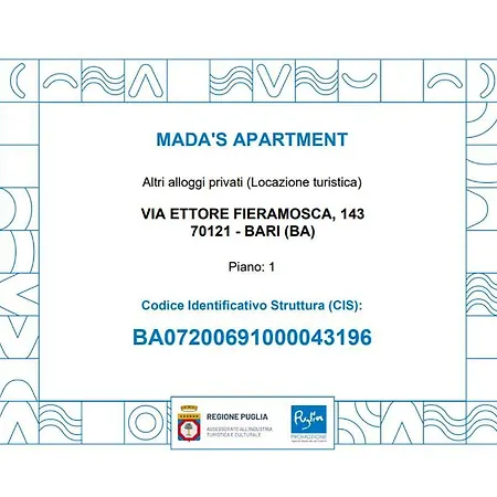 Mada's Deluxe Διαμέρισμα Μπάρι